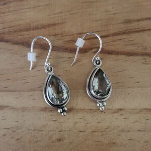 Elegant Silver Teardrop Earrings